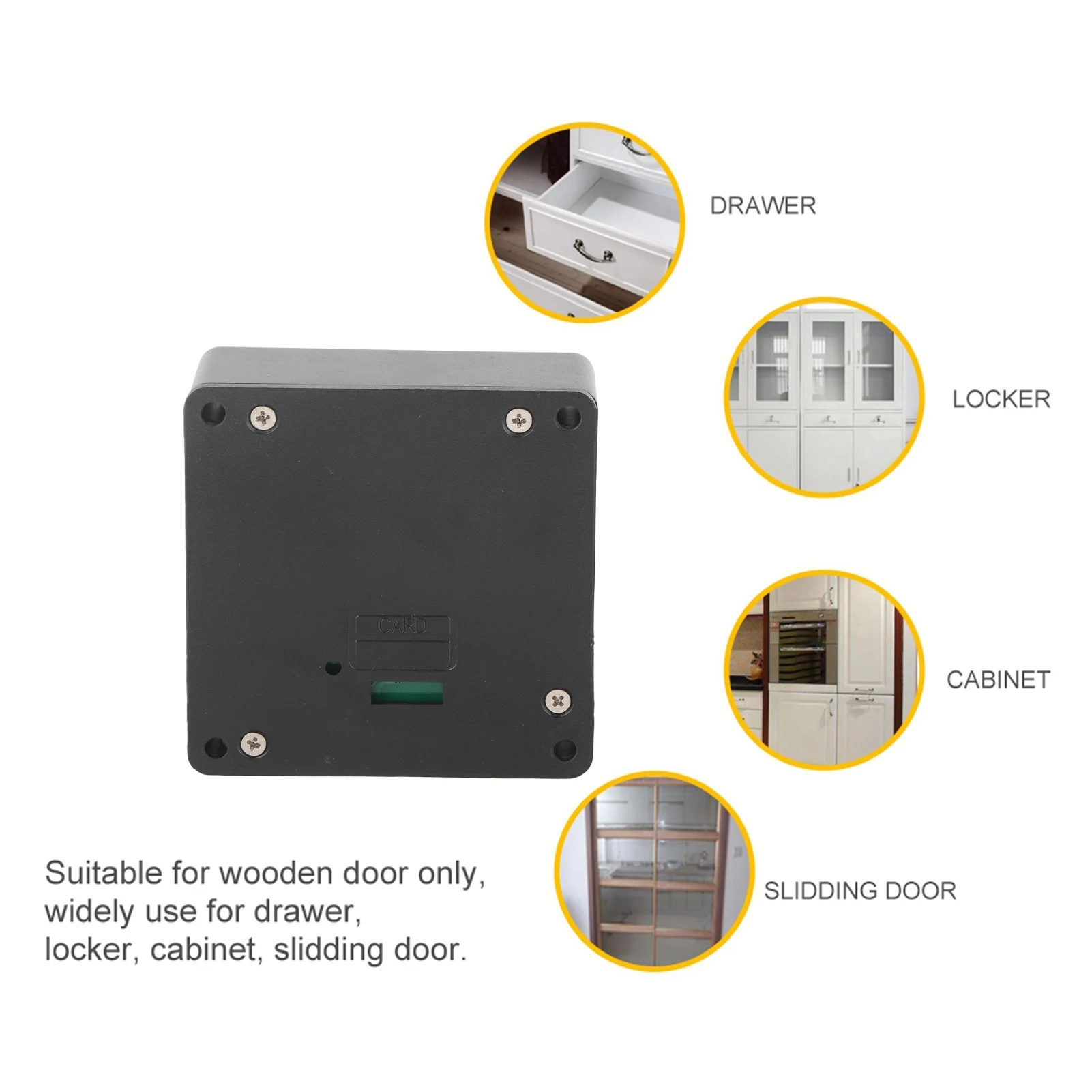 Home Office RFID Smart Drawer Lock Intelligent Cabinet Lock Electronic Invisible Reader
