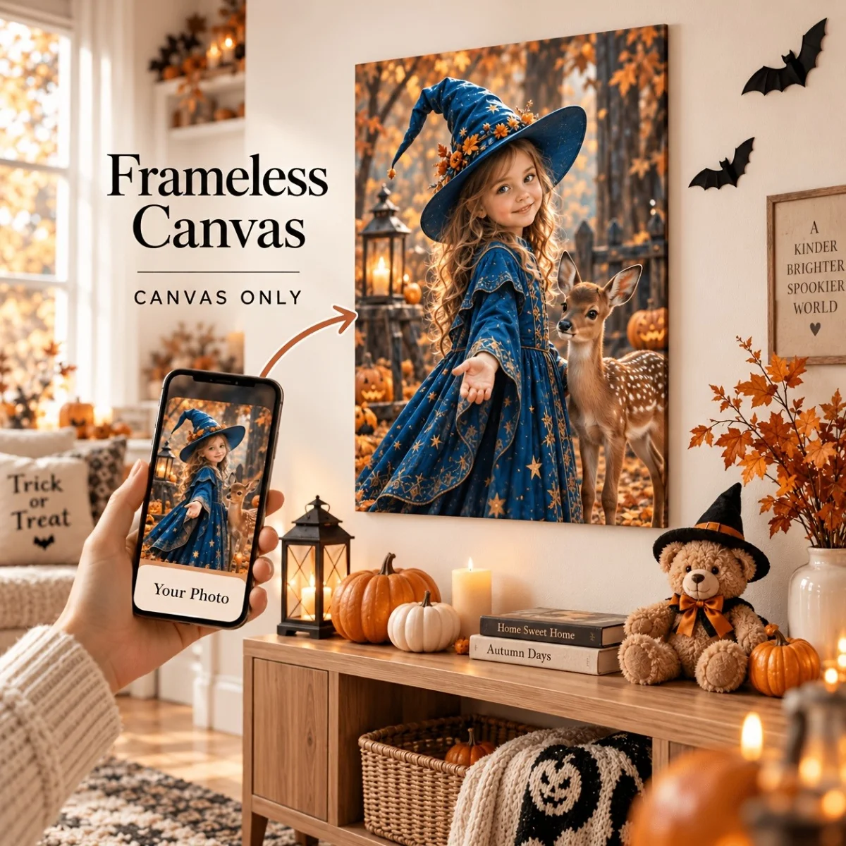 Custom Canvas Prints—Add Your Own Photos—Create a Unique Keepsake, Suitable for Various Settings