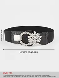Women Stretchy Vintage Dress Belt Elastic Waist Cinch Belt Fashion Design Wide Waistband for Ladies Girls