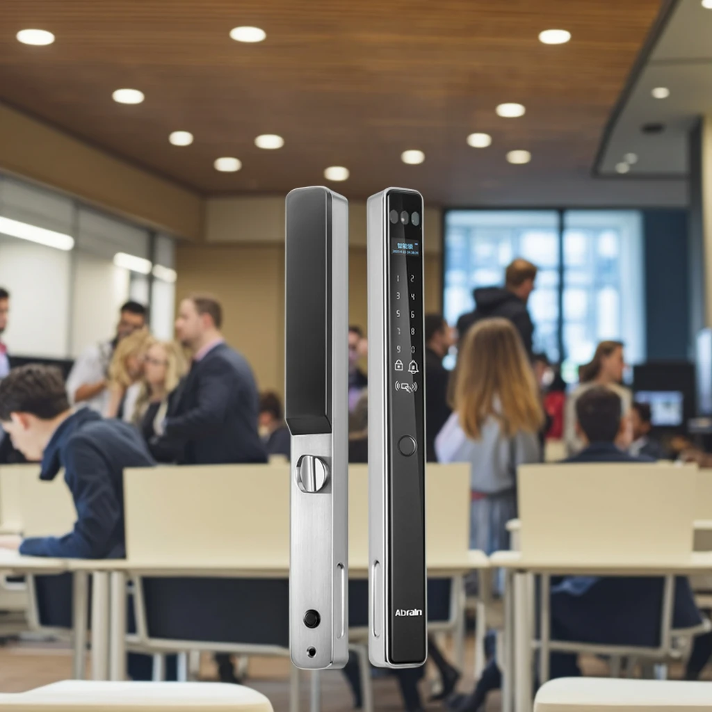 Riconoscimento facciale 3D Smart Door IC Card Password Sicurezza Porta Telecamera Impronta digitale digitale