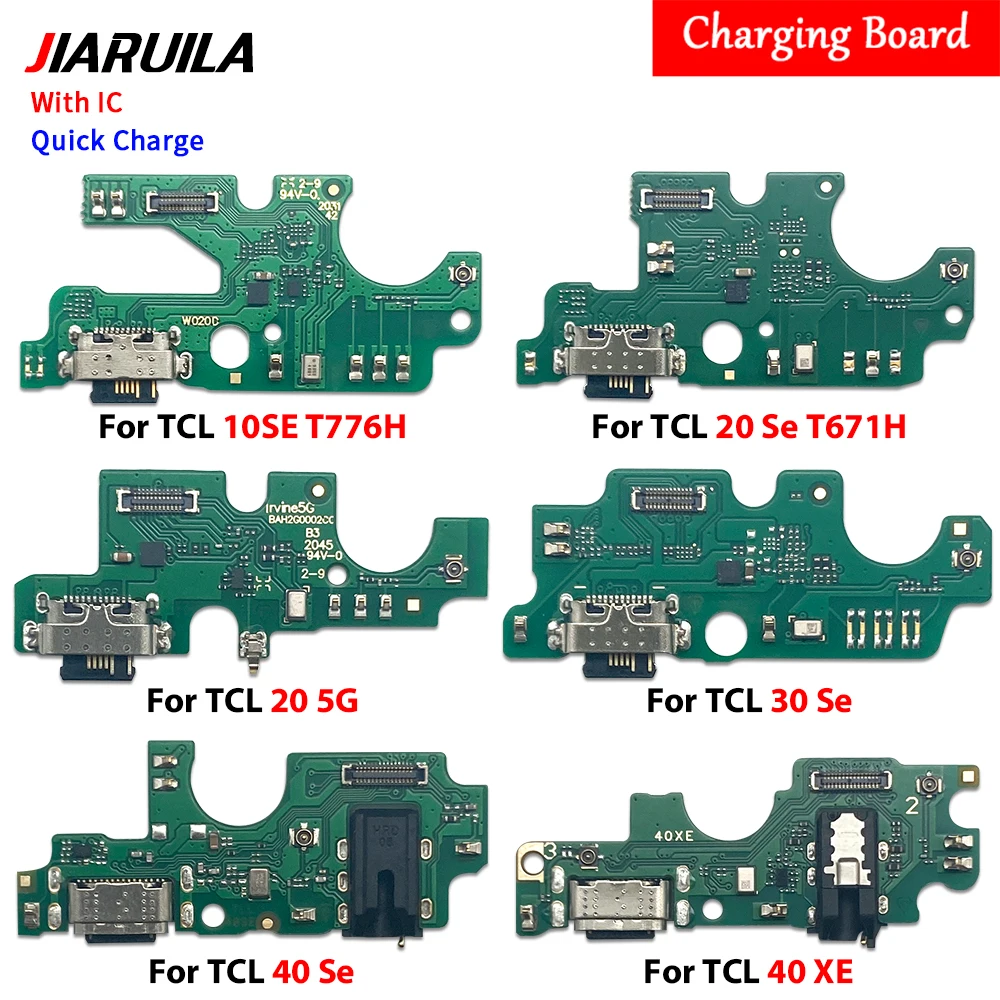 USB Charge Port Jack Dock Connector Charging Board Flex For TCL 10 Plus 10L 10SE 20 5G 20 Pro se XE 20L 20R 20Y 30 40 405 408