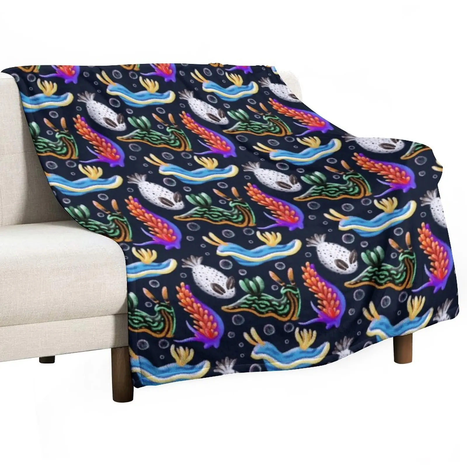 

Nudibranchs Throw Blanket Sofa Blankets Beach Blanket valentine gift ideas