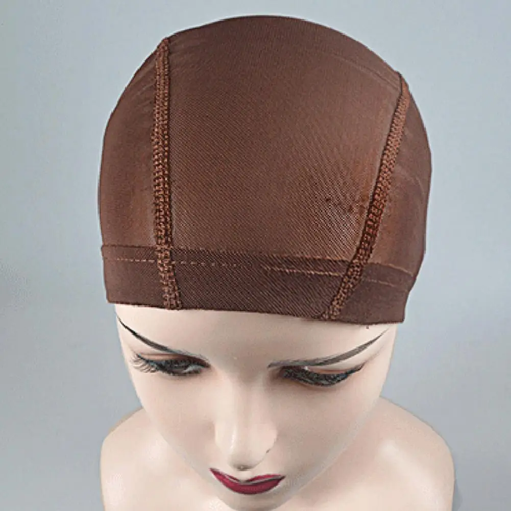 مرونة شعر مستعار قبعة المرأة شعر مستعار قبعة قابل للتعديل تنفس بسط شعر مستعار قبعة قابل للغسل عدم الانزلاق غير مرئية مرونة الشعر صافي كاب شبكي #3