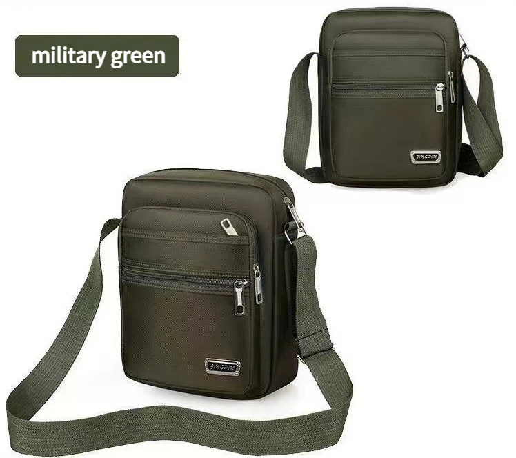 Geschäftsreise Herren-Umhängetasche Wasserdichte und Verschleißfeste Schultertasche Multifunktionaler Kleingeld-Rucksack – Detail 18