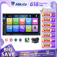 Hikity 2Din Car Video Player 7'' HD Player Bluetooth MP5 Multimedia player FM Receiver Autoradio AUX with steering wheel control