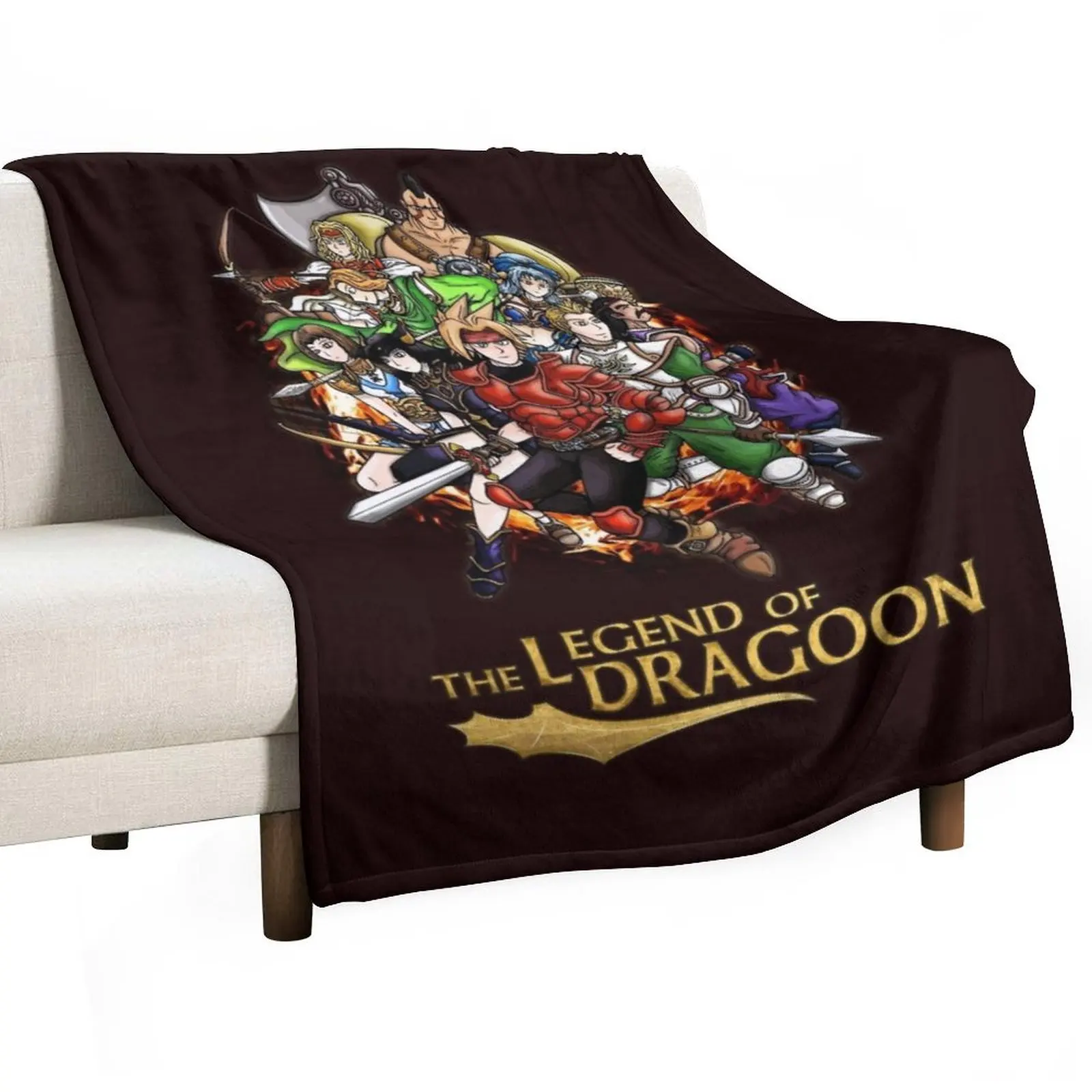 The Legend of Dragoon Heroes Throw Blanket Beautifuls Summer Beddings Cute Blankets