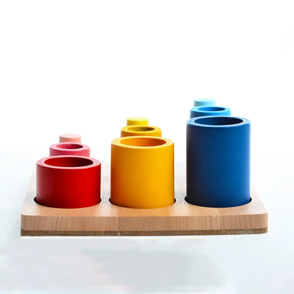

1Set Wooden Rainbow Colorful Stacking Educational Kids Plaything DIY Color Development Hand Eye