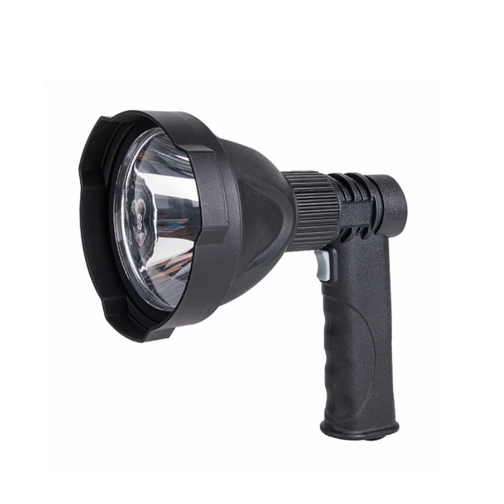 Handheld Spotlight Portable Flashlight with Tripod Rechargeable Torch