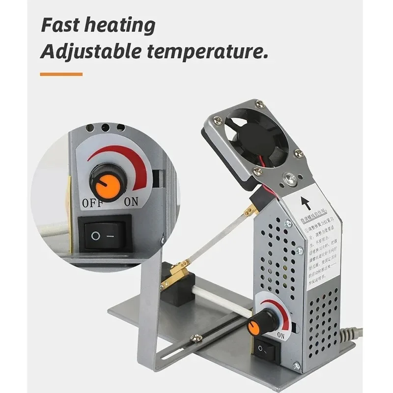 220V Adjustable Temperature Hot Knife Cutter Electric Heat Cutting Machine for Nylon Satin Ribbon Elastic Band Label Ribbon Cut
