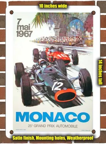 Автомобильный знак METAL SIGN - 1967 ccc 25e Grand Prix-10x14 дюймов
