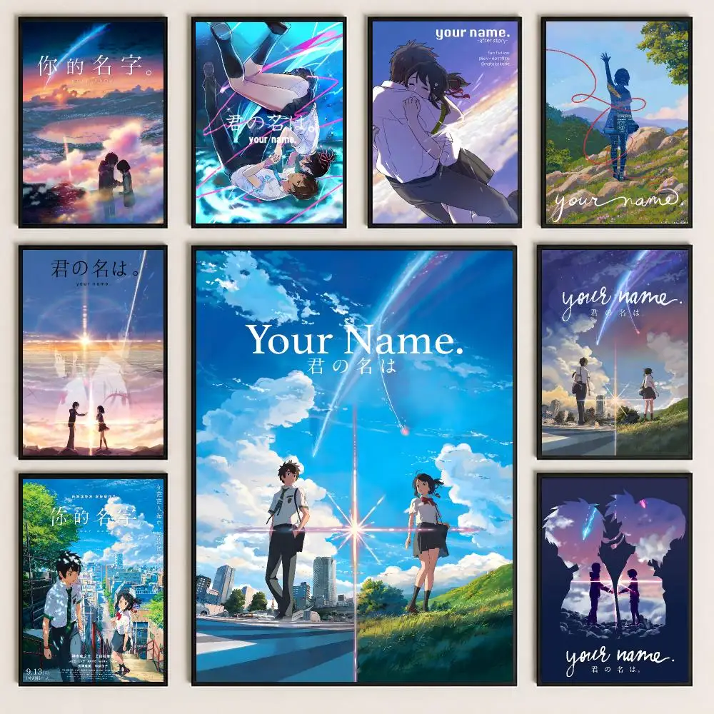 anime Your Name Poster Poster HD Printing Cozy and Warm Style for Home Decor for Bedrooms Cafes Gift Giving