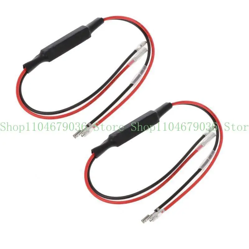 652F 2Pcs Cement Load Resistors for Motorcycle LED Turn Light for DC