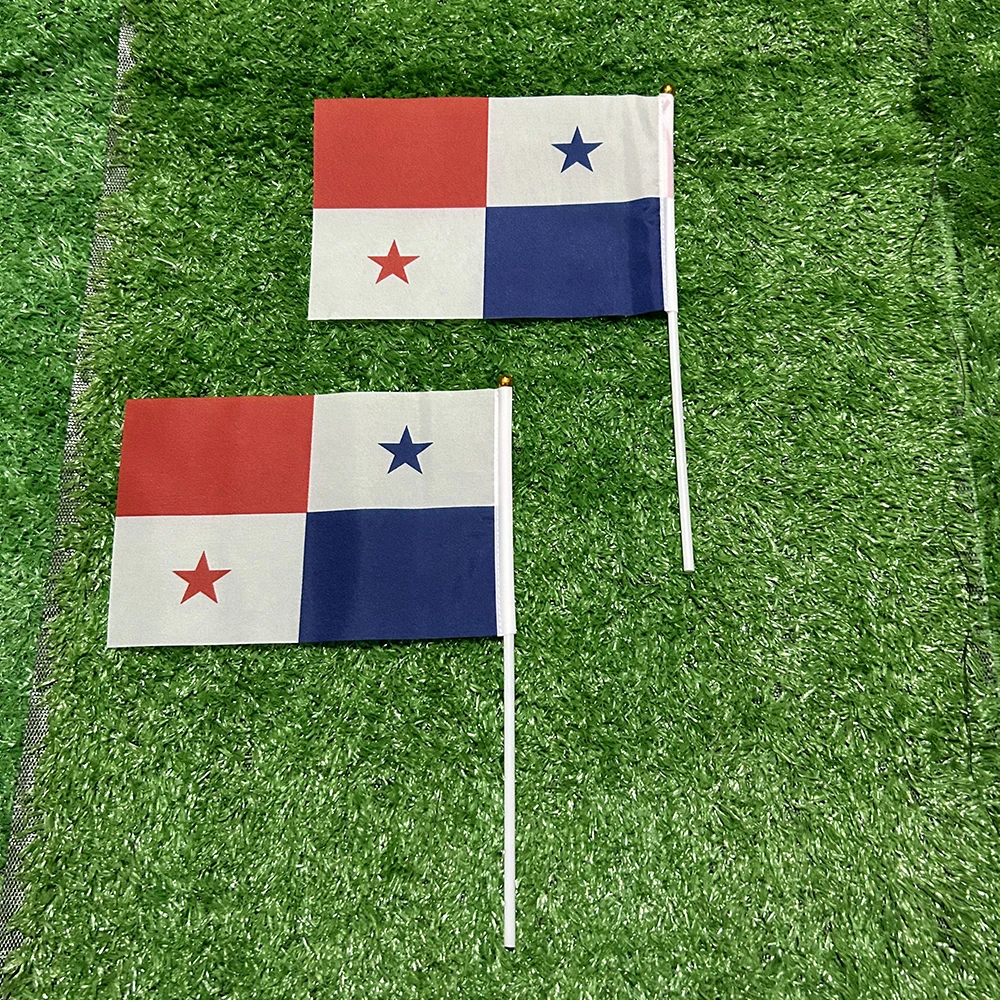 SKY FLAG bandera de mano de Panamá para decoración y deporte hogar - imagen 3