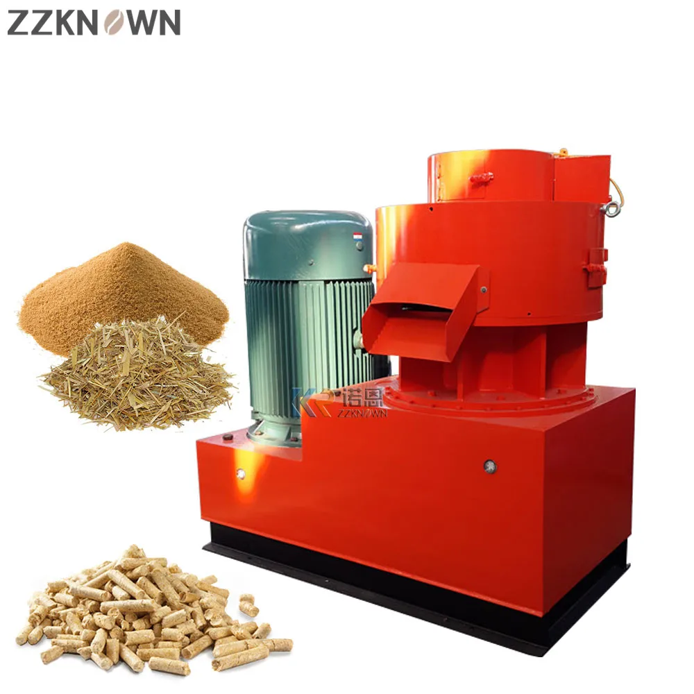 Industrial 0.8T-4T/H Rice Husk Biomass Wood Pellet Making Machine Vertical Ring Die Biomass Sawdust Fuel Pellet Machine