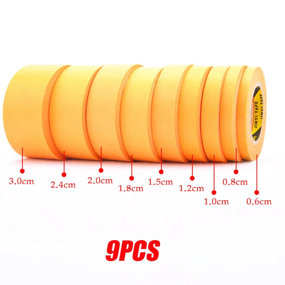 1/4/6/9pcs Precision Model Masking Tape Fine Line DIY Cover Tape for Model Hobby Tools Set DIY Cover 6/8/10/12/15/18/20/24/30mm