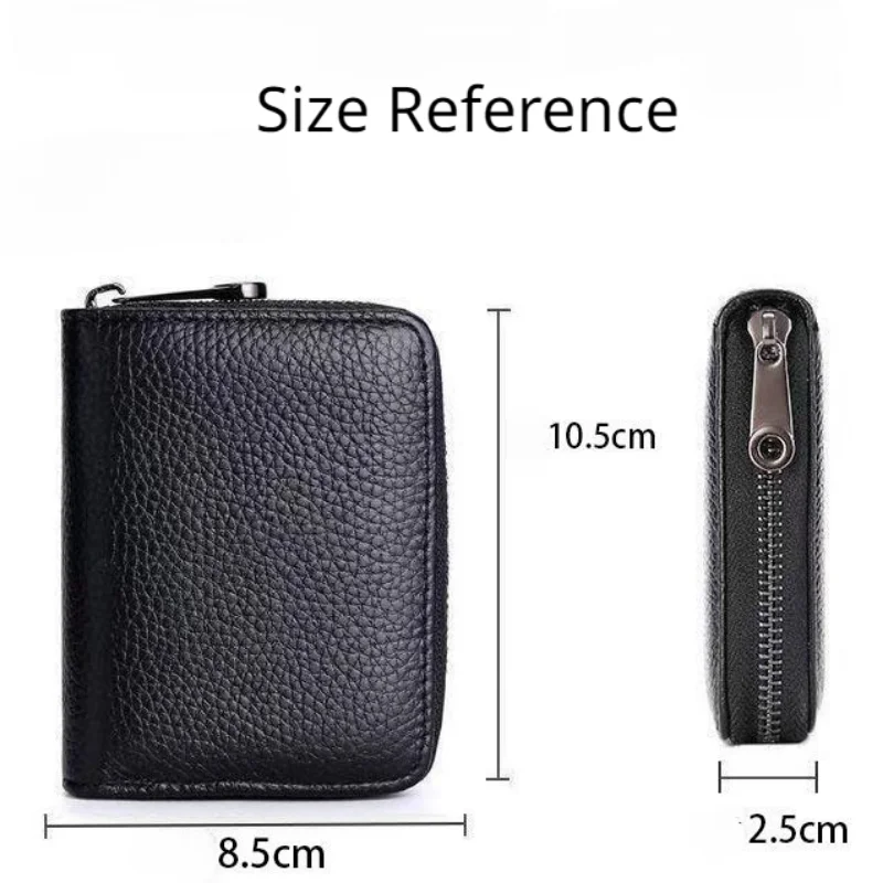 1pc 20 Slots Cards Storage Bag Organizer for ID Credit Card Holder Bag Case Coin Purse Portable Cards Bag Zipper PU Wallet