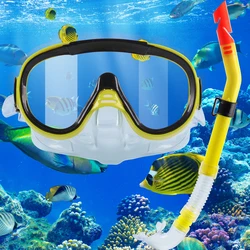 Snorkeling Gear for Adults,Wide View Snorkel Mask Adult Snorkel Set for Snorkeling Scuba Diving Swimming Travel(Adults)