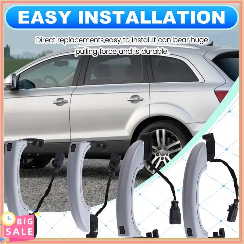Better-4Pcs مقبض الباب الخارجي لمستشعر السيارة لـ Q7(4LB)3.0T/3.6 FSI/4.2T/6.0T 2006-2015