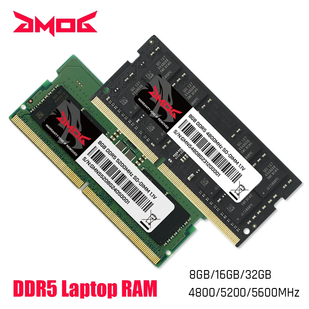 

ОЗУ GMOG DDR5 для ноутбука, 8 ГБ, 16 ГБ, 32 ГБ, 4800 МГц, 5200 МГц, 5600 МГц, поддержка XMP и EXPO, 262 контактов, SODIMM