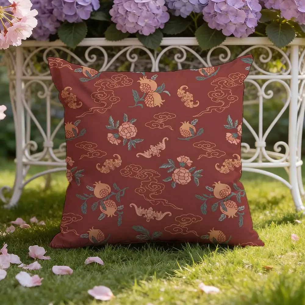 Mineral Pigment Cushion Cover Home & Car Dual-Scene Pillow Cover: Reversible for Premium Comfort