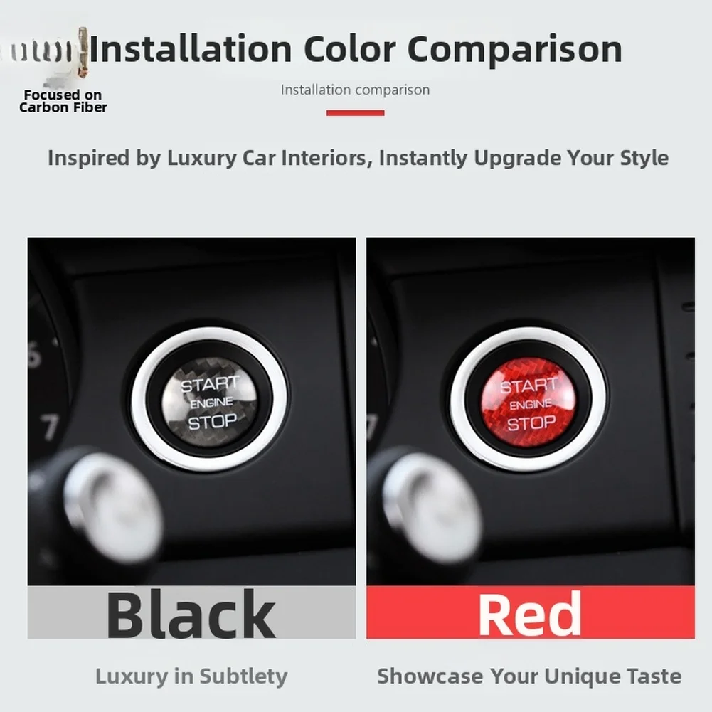 

Start Stop Button Cover for Land Rover Cars with Authentic Carbon Fiber Visual Effect and Panel-Matched Contour