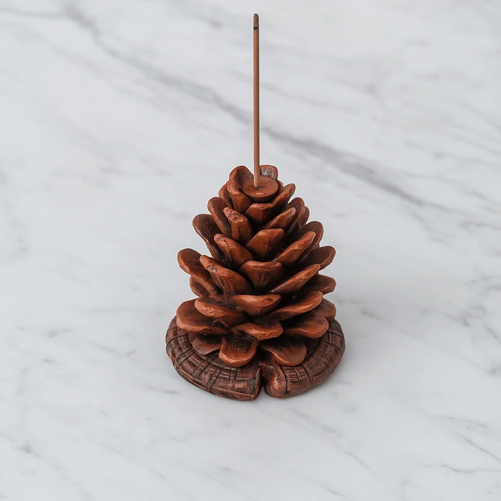 

Stereoscopic Simulation Pine Cone Fragrance Base Funny Resin Incense Insertion Decorative Sandalwood Agarwood Seat Tea Ceremony