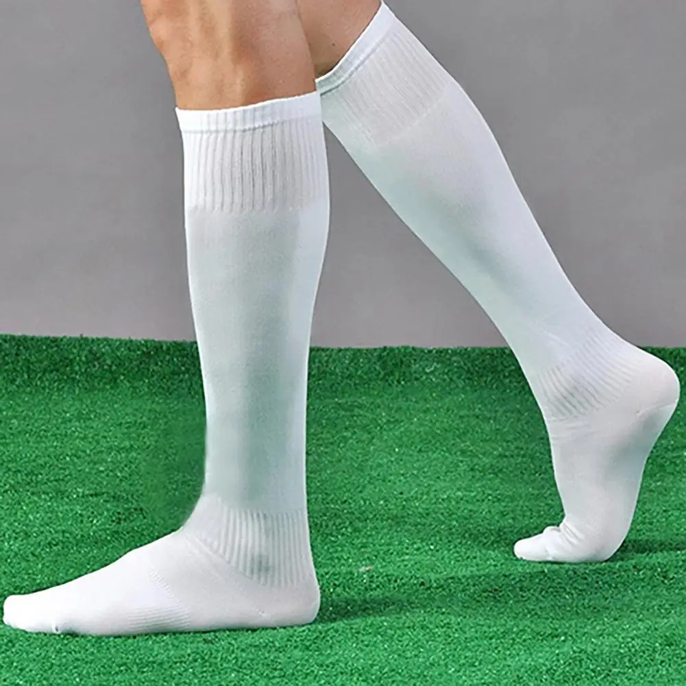 Long Tube Men Mesh Sports Socks Compression Stockings Outdoor Running Football Over Knee Socks Non-slip Soccer Football Socks