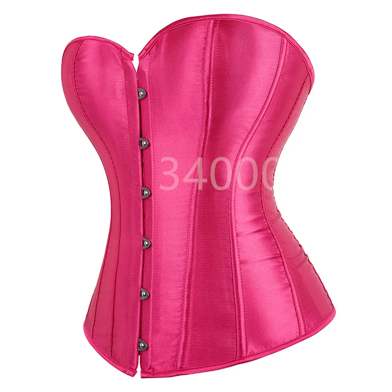

Корсет Caudatus Rose Red для женщин, атласный, сексуальный, на шнуровке, в винтажном стиле, больших размеров