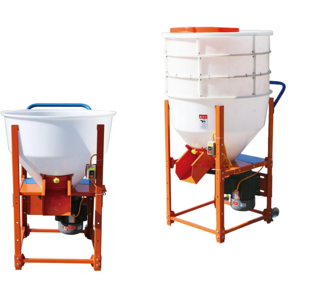 100kg 125kg Type Seed Coatingr Farming Equipment Business Use Wet And Dry Plastic Pellet Chemical Powder Grain Mixer