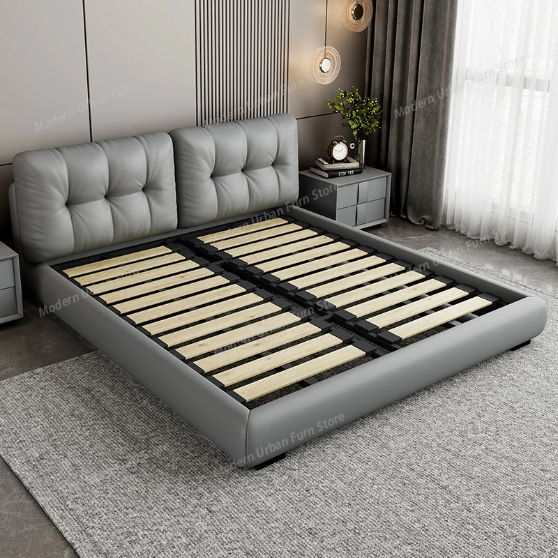 Enclosed Modern Simple Bed Italian Minimalist Light Luxury Designer Quality Bed Aesthetics Trendy Beliche Postmodern Furniture