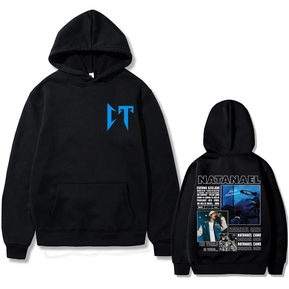 

Rapper Natanael Cano Nata Montana The World Is Yours Graphic Hoodie Men Women Hip Hop Fashion Oversized Sweatshirt Pullover Tops