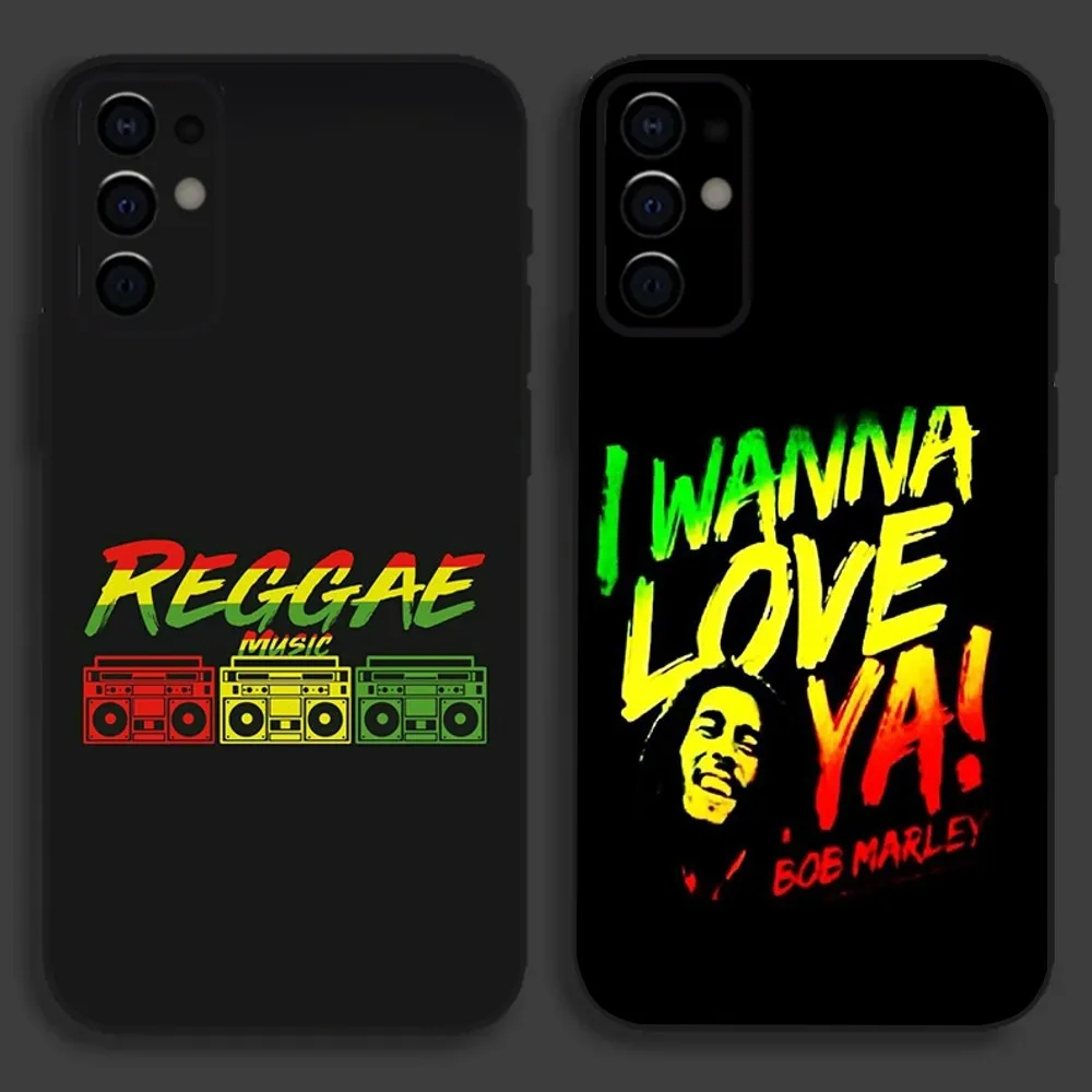 Bob Marley Rasta Lion Phone Case For Samsung S24,S21,S22,S23,S30,Ultra,S20,Plus,Fe,Lite,Note,10,9,5G Black Soft Cover