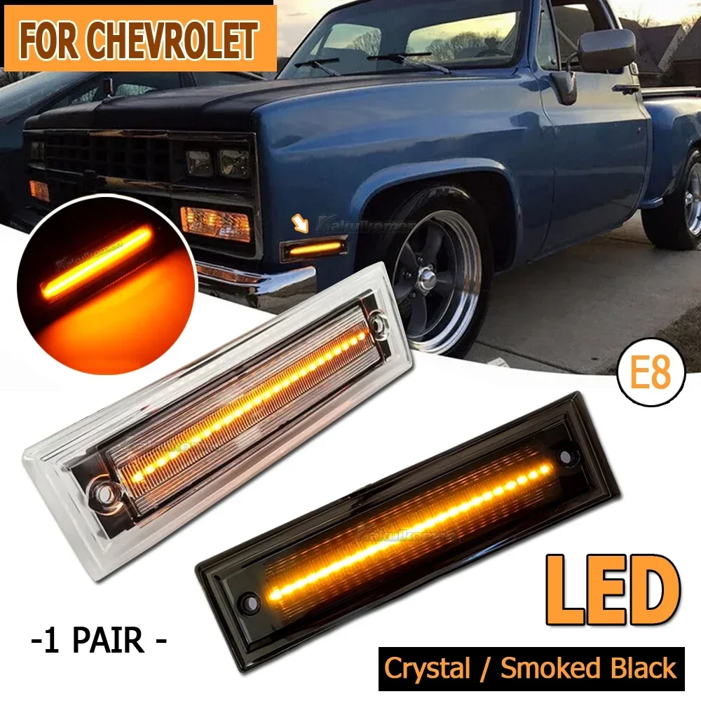 Sequential Lamp For Chevrolet C/K 1500 2500 3500,Tahoe,Suburban,Silverado, For GMC LED Dynamic Turn Signal Side Marker Light