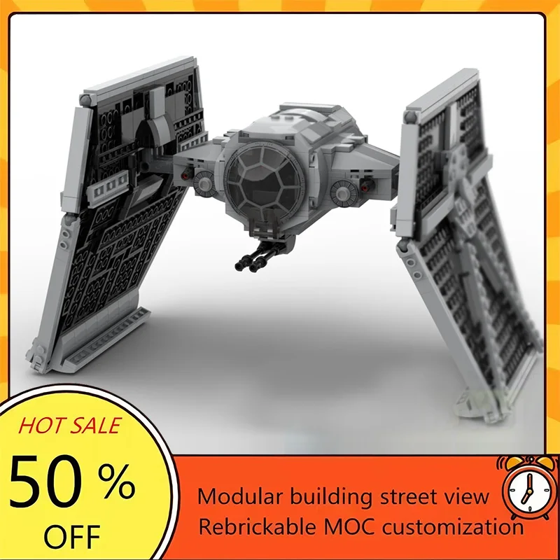 

Набор из 660 деталей: Популярная модель космического корабля из фильма «Звездные войны», конструктор MOC, модульный технологичный подарок, праздничный набор для сборки, детская игрушка