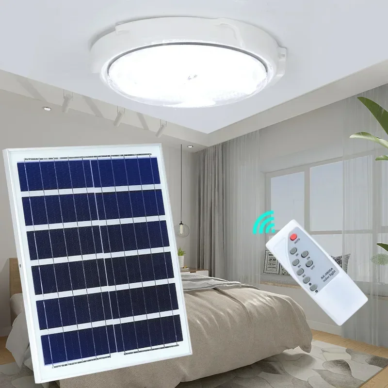 500W LED Solar Indoor Balcon Ceiling Light Waterproof Outdoor Powerful Garden Decoration for Home Porch Smart Lamp Fixture