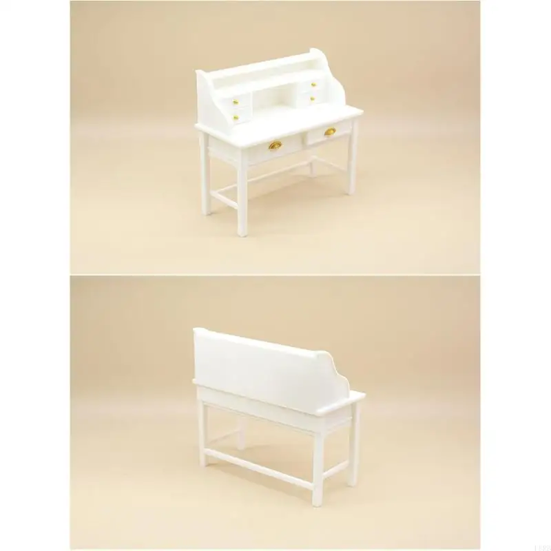 

Mini Long Desk 1/12 Scale Model Building Project Crafting Supplies Realistic Detail L8RB