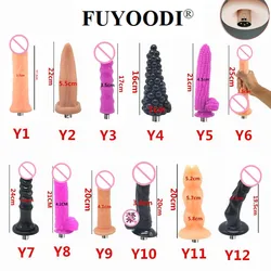 Sex Machine Attachments Dildos for Sex Machine with 3XLR Connector Extra long and extra thick vibrator for women