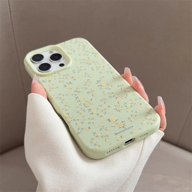 เคสโทรศัพท์สําหรับiPhone 16 Pro Max 15 Pro 12 14 13 12 11 ปกหลังแฟชั่นซิลิโคนนุ่มน่ารักดอกไม้สําหรับiPhone 15 Pro Max Capa