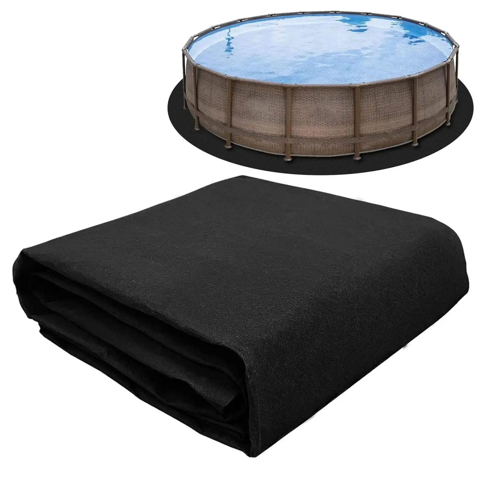 4M Durable Swim Pool Liner Pad - Wear-Resistant High-Density Felt Fabric Mat for household Use