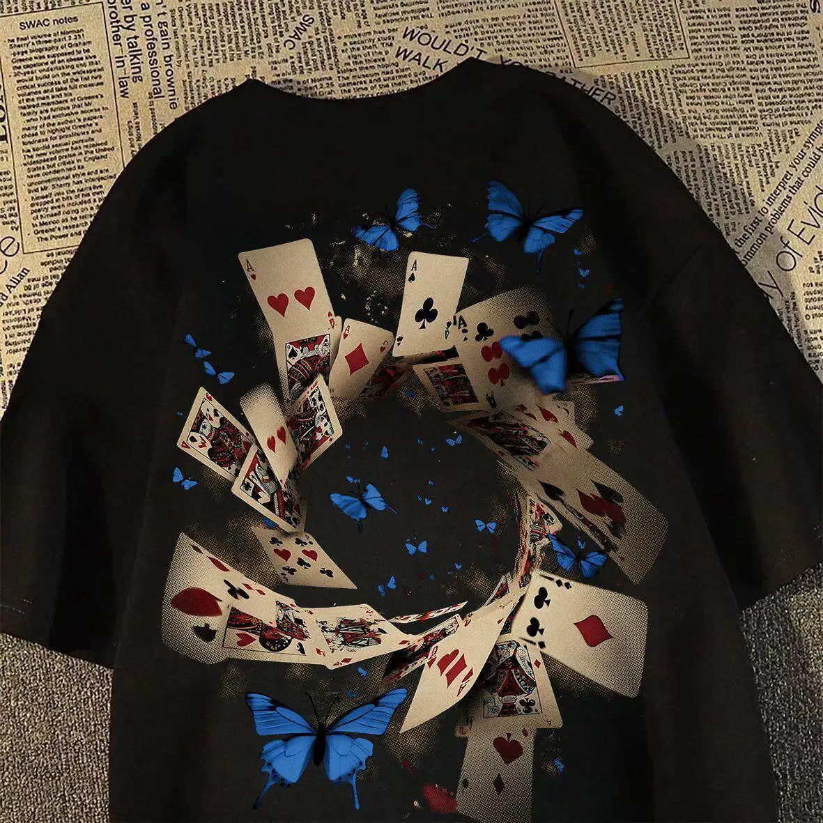 vortgyn-pure-cotton-heavyweight-street-style-poker-print-short-sleeve-t-shirt-unisex-summer-loose-casual-round-neck