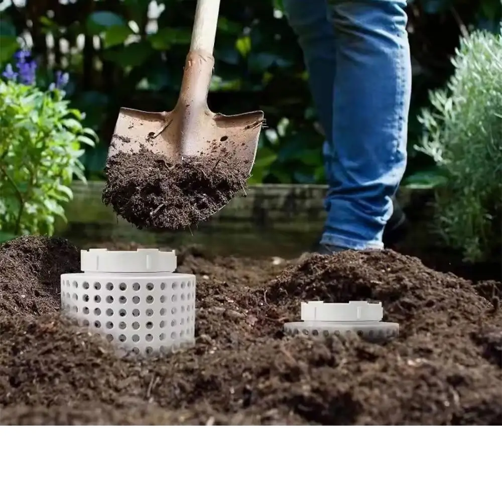 Water Outlet Anti Escape Filter Screen Space-Saving PVC Circular Flower Drain Fish Pond Drainage Outlet Part