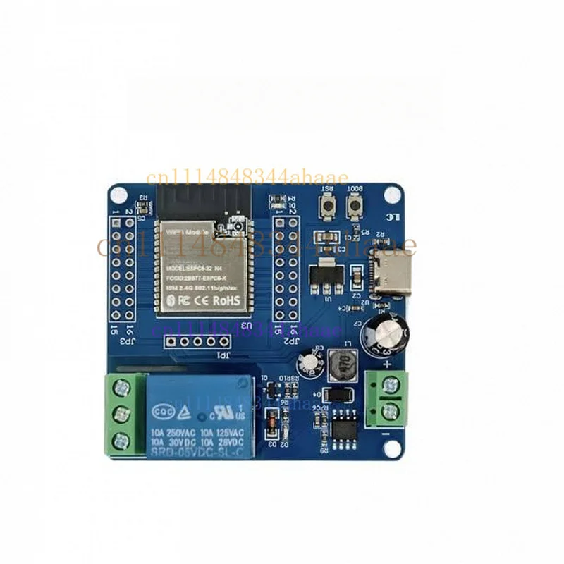 Carte de développement Wi-Fi Bluetooth ESP32-C6, module de relais monocanal DC 5-60V, interface Type-C