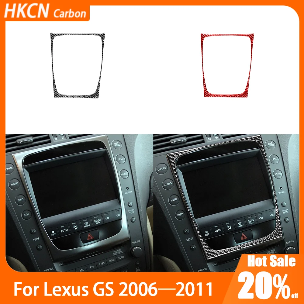 

Carbon Fiber Console Air Conditioner Outer Frame Car Accessories Interior Cover Trim Modified Sticker For Lexus GS 2006—2011