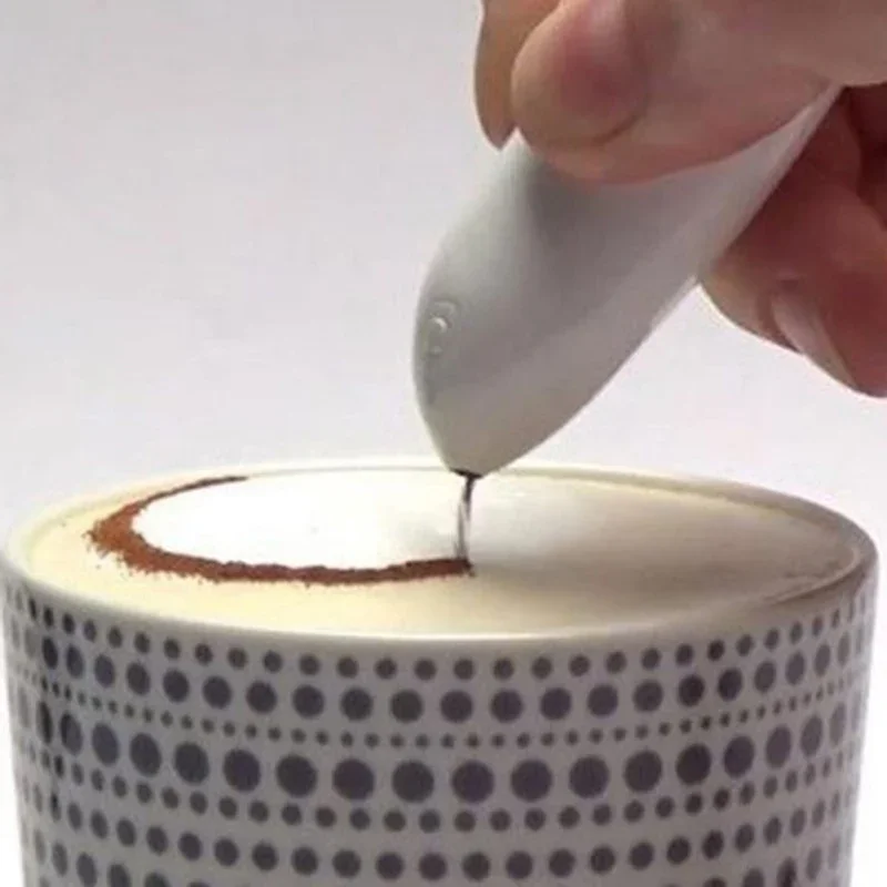 Penna elettrica creativa per l\'arte del Latte per la decorazione della torta delle spezie della torta del caffè penna per intagliare il caffè