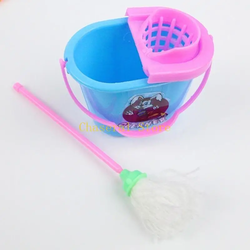 E7ce Kids Cleaning Set dành cho trẻ mới biết đi trường mầm non & giả vờ chơi đồ chơi nhà bếp đồ chơi Đồ chơi công cụ xây dựng đồ