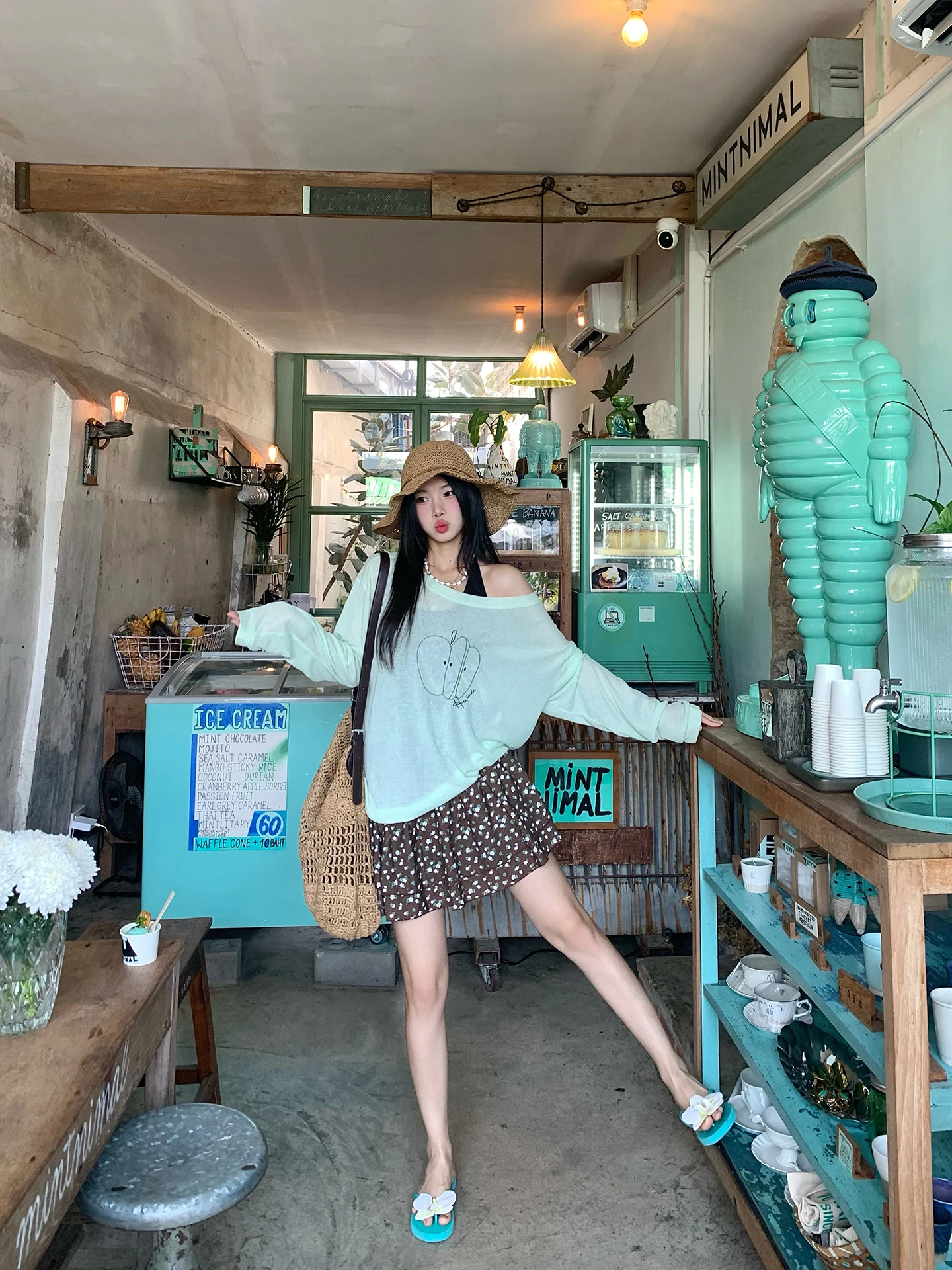 

Юбка А-силуэта с цветочным принтом, кофейного цвета, для девочек, весна-лето, ретро, повседневная, из нейлоновой смеси, с низкой талией