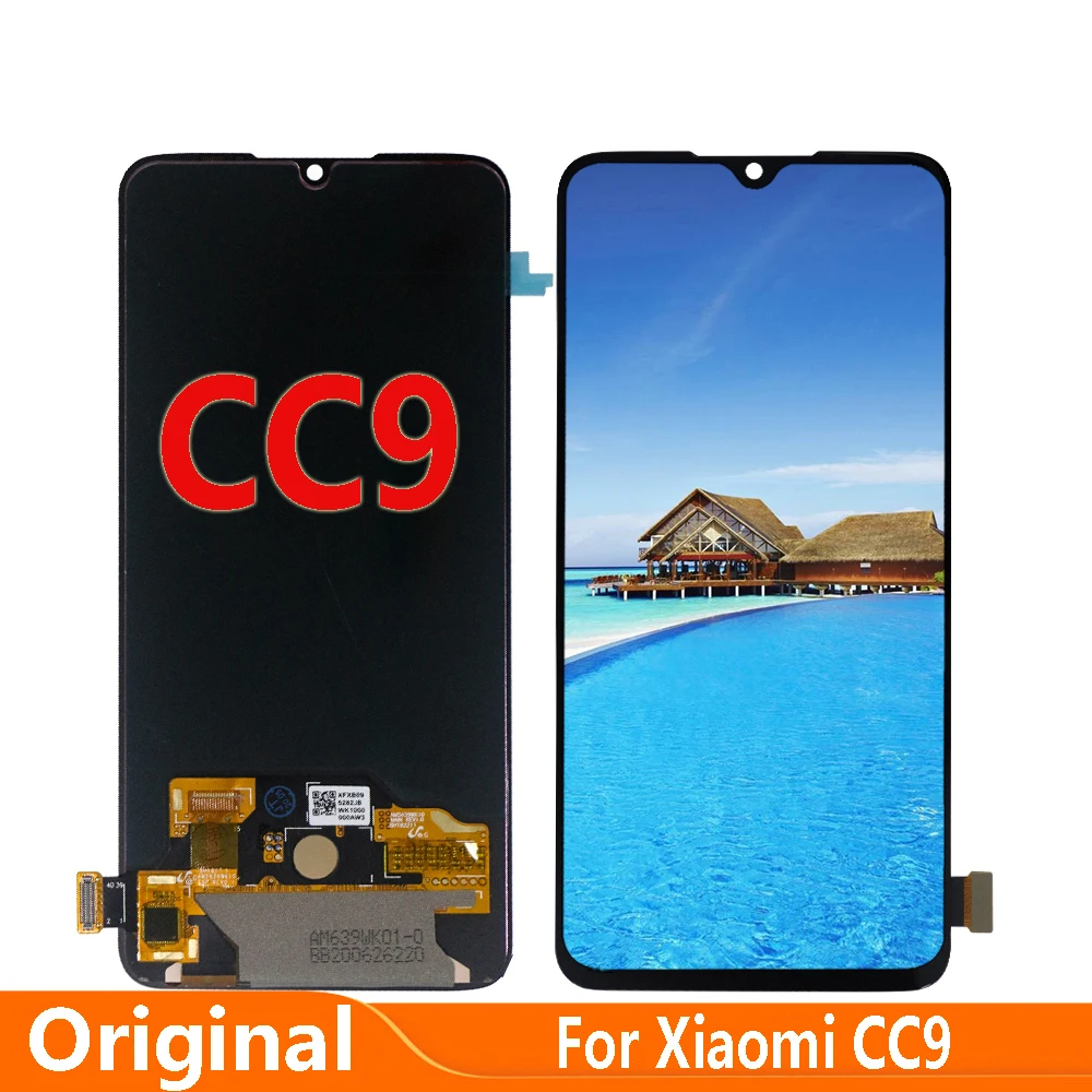 

Оригинальный Amoled 6,39 "для Xiaomi mi CC9 ЖК-дисплей сенсорный экран дигитайзер сборка запасные части лучшее качество