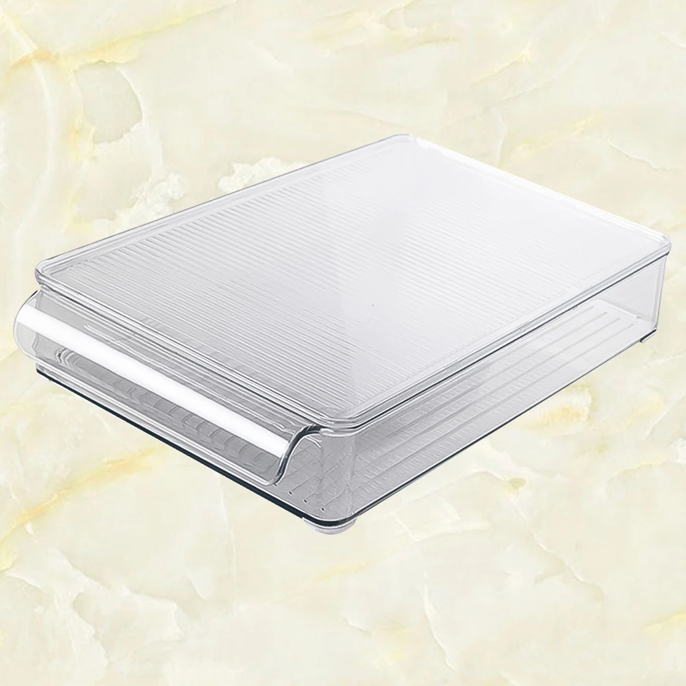 Dumplings Container Food Grade PET Material Non Slip Easy Clean Storage Tray Steamed Bun ganizer Refrigerator Practical Kitchen