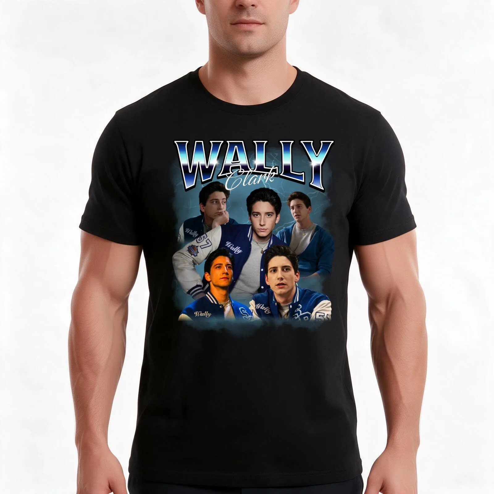 Y2K Wally Clark - School Spirits T-Shirt, Summer Casual Cotton Tee, Oversized Streetwear Tops, Vintage Graphic Print