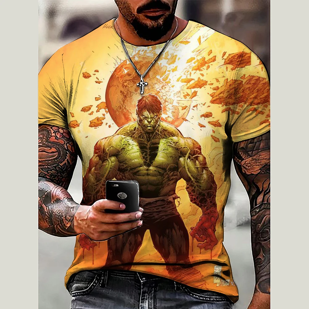 2024 Summer Popular New 3D T-shirt Invincible Hulk Fashion Children's Thin Loose Casual Cool Fashion Trend Children